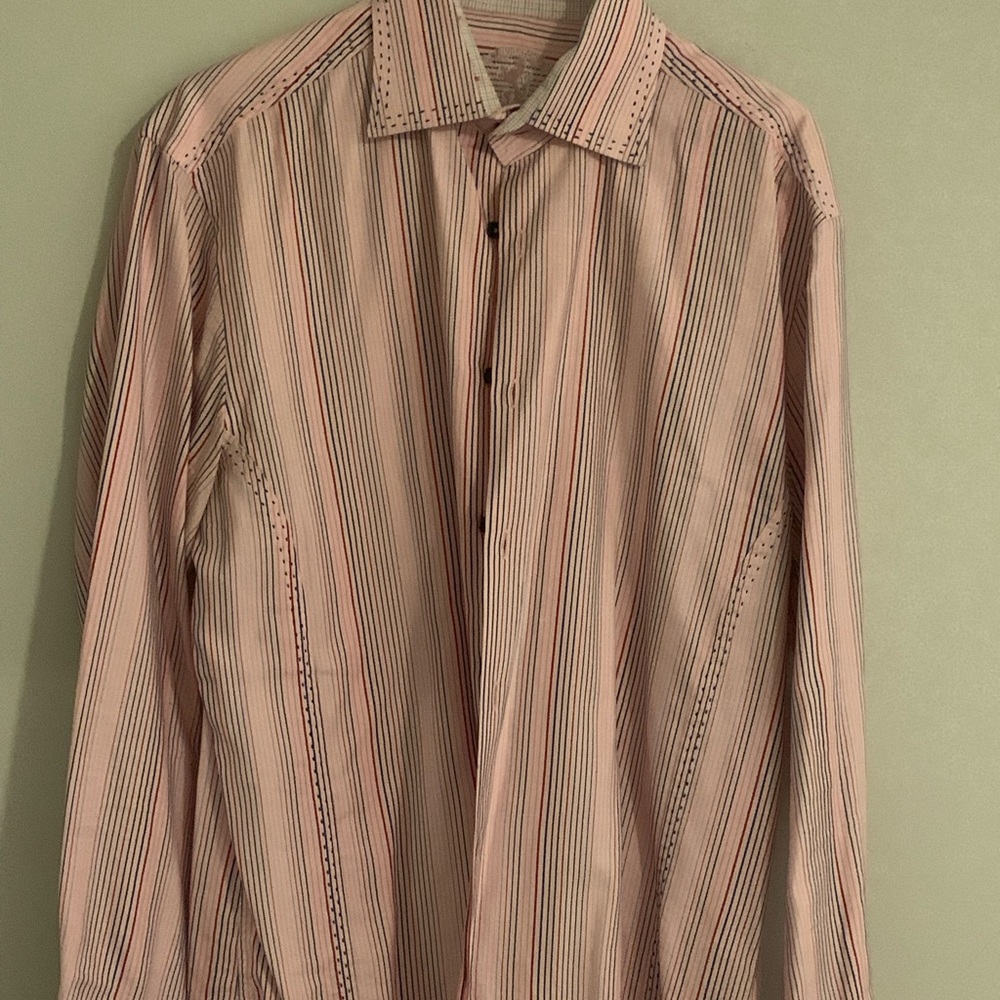 Bugatchi Button Down Shaped Fit. Large. - image 1